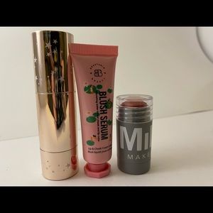 Blush trio bundle - Beautanio, Ciate, and Milk makeup minis